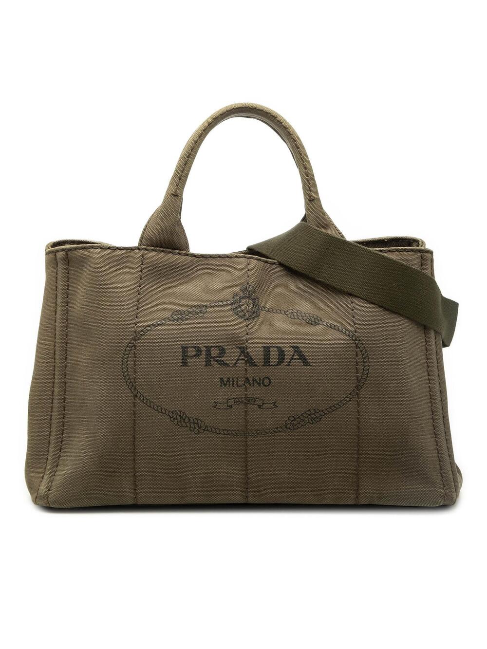 Prada Canvas Canapa Logo Satchel Pre- #289027P63B